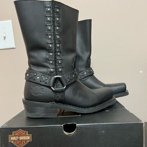 Harley Davidson Leather Riding Boots